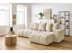 Mont Blanc Canapé D'angle Fixe MONT-BLANC Velours 15 Mont Blanc Canapé D'angle Fixe MONT-BLANC Velours -Velvet Magasin canape d angle fixe mont blanc velours 3