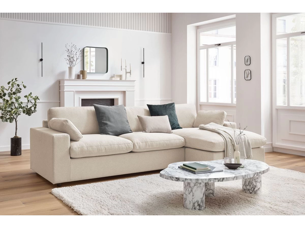 Canapé D'angle Fixe Réversible BELAIR 3 Canapé D'angle Fixe Réversible BELAIR