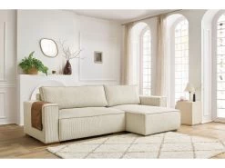 Canapé D'angle Fixe Réversible NIHAD Édition Limitée Velours Côtelé -Velvet Magasin canape d angle fixe reversible nihad edition limitee velours cotele 2