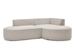 Canapé D'angle Fixe ROUSSEAU Tissu Chiné