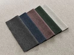 Canapé D'angle Fixe ROUSSEAU Tissu Chiné -Velvet Magasin canape d angle fixe rousseau tissu chine 8