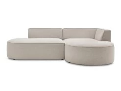 Canapé D'angle Fixe ROUSSEAU Tissu Chiné -Velvet Magasin canape d angle fixe rousseau tissu chine 9