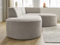 Canapé D'angle Fixe ROUSSEAU Tissu Texturé -Velvet Magasin canape d angle fixe rousseau tissu texture 6