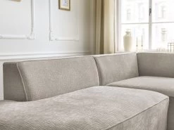 Canapé D'angle Fixe ROUSSEAU Tissu Texturé -Velvet Magasin canape d angle fixe rousseau tissu texture 8