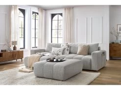 Canapé D'angle Réversible Convertible Coffre ARSENE Avec Pouf 15 Canapé D'angle Réversible Convertible Coffre ARSENE Avec Pouf -Velvet Magasin canape d angle reversible convertible coffre arsene avec pouf 3