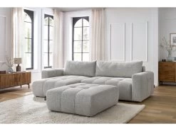 Canapé D'angle Réversible Convertible Coffre ARSENE Avec Pouf 16 Canapé D'angle Réversible Convertible Coffre ARSENE Avec Pouf -Velvet Magasin canape d angle reversible convertible coffre arsene avec pouf 4