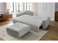 Canapé D'angle Réversible Convertible Coffre ARSENE Avec Pouf 20 Canapé D'angle Réversible Convertible Coffre ARSENE Avec Pouf -Velvet Magasin canape d angle reversible convertible coffre arsene avec pouf 8