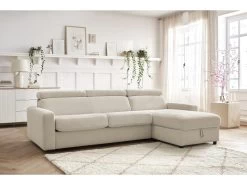 Canapé D'angle Réversible Convertible Coffre MONACO Tissu Lisse 14 Canapé D'angle Réversible Convertible Coffre MONACO Tissu Lisse -Velvet Magasin canape d angle reversible convertible coffre monaco tissu lisse 2