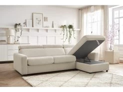 Canapé D'angle Réversible Convertible Coffre MONACO Tissu Lisse 18 Canapé D'angle Réversible Convertible Coffre MONACO Tissu Lisse -Velvet Magasin canape d angle reversible convertible coffre monaco tissu lisse 6