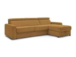 Canapé D'angle Réversible Convertible Coffre MONACO Velours Côtelé