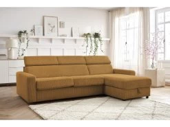 Canapé D'angle Réversible Convertible Coffre MONACO Velours Côtelé 15 Canapé D'angle Réversible Convertible Coffre MONACO Velours Côtelé -Velvet Magasin canape d angle reversible convertible coffre monaco velours cotele 3