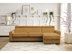 Canapé D'angle Réversible Convertible Coffre MONACO Velours Côtelé 16 Canapé D'angle Réversible Convertible Coffre MONACO Velours Côtelé -Velvet Magasin canape d angle reversible convertible coffre monaco velours cotele 4