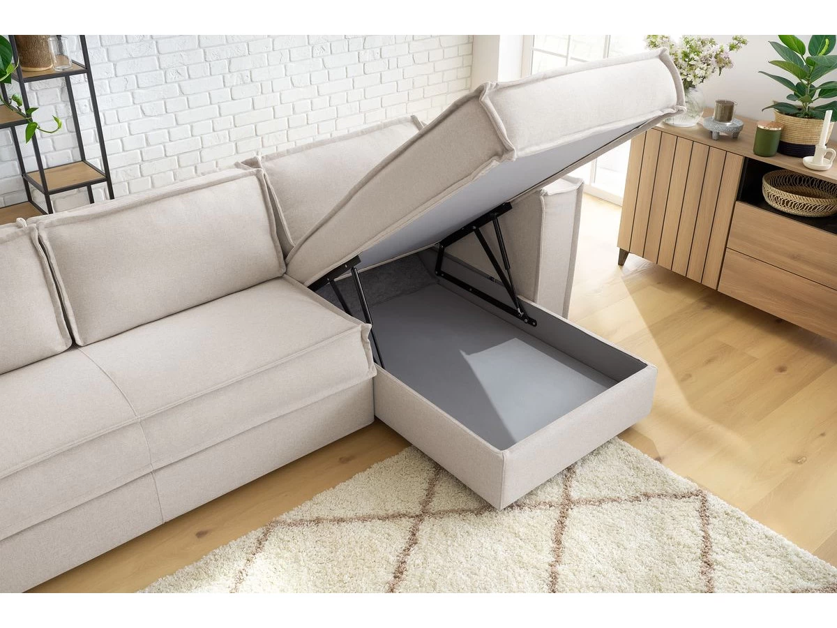 Canapé D'angle Réversible Convertible Coffre ORIA 9 Canapé D'angle Réversible Convertible Coffre ORIA – Image 7