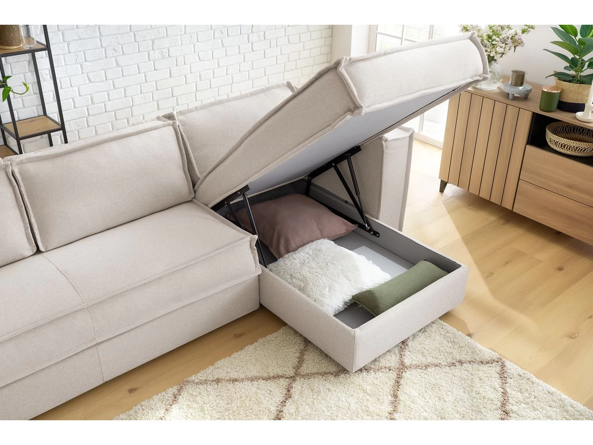 Canapé D'angle Réversible Convertible Coffre ORIA 10 Canapé D'angle Réversible Convertible Coffre ORIA – Image 8