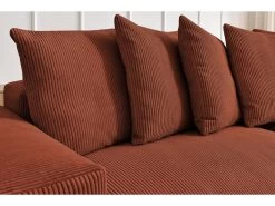 Canapé D'angle Réversible Ultra Moelleux VOLTAIRE Velours Côtelé -Velvet Magasin canape d angle reversible ultra moelleux voltaire velours cotele 5