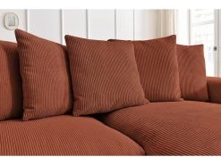 Canapé D'angle Réversible Ultra Moelleux VOLTAIRE Velours Côtelé -Velvet Magasin canape d angle reversible ultra moelleux voltaire velours cotele 6