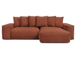 Canapé D'angle Réversible Ultra Moelleux VOLTAIRE Velours Côtelé -Velvet Magasin canape d angle reversible ultra moelleux voltaire velours cotele 9