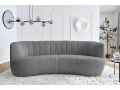 Canapé Design Fixe VENDÔME Tissu Bouclette -Velvet Magasin canape design fixe vendome tissu bouclette 3