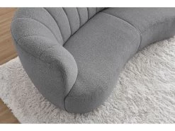 Canapé Design Fixe VENDÔME Tissu Bouclette -Velvet Magasin canape design fixe vendome tissu bouclette 6