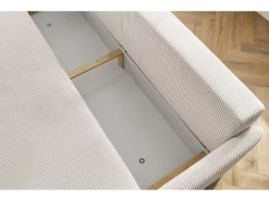 Canapé Droit Convertible Coffre MARCEL Velours Côtelé 20 Canapé Droit Convertible Coffre MARCEL Velours Côtelé -Velvet Magasin canape droit convertible coffre marcel velours cotele 8