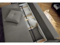 Canapé Droit Convertible Coffre NESSA 20 Canapé Droit Convertible Coffre NESSA -Velvet Magasin canape droit convertible coffre nessa 8