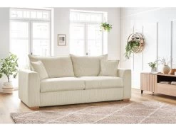 Canapé Droit Convertible Ouverture Express AUGUSTIN Velours Côtelé 15 Canapé Droit Convertible Ouverture Express AUGUSTIN Velours Côtelé -Velvet Magasin canape droit convertible ouverture express augustin velours cotele 3