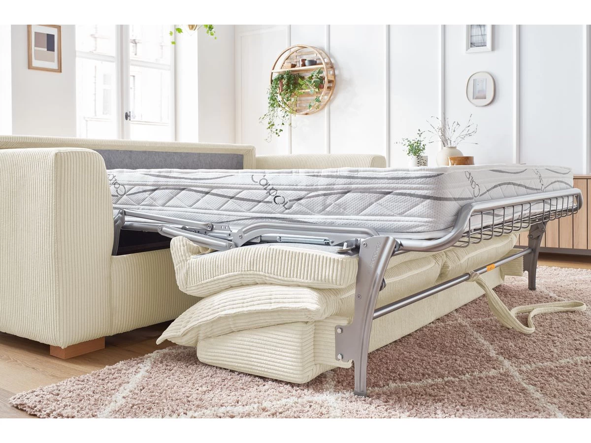 Canapé Droit Convertible Ouverture Express AUGUSTIN Velours Côtelé 8 Canapé Droit Convertible Ouverture Express AUGUSTIN Velours Côtelé – Image 6