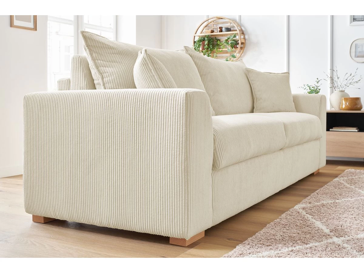 Canapé Droit Convertible Ouverture Express AUGUSTIN Velours Côtelé 9 Canapé Droit Convertible Ouverture Express AUGUSTIN Velours Côtelé – Image 7