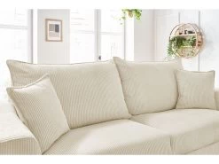 Canapé Droit Convertible Ouverture Express AUGUSTIN Velours Côtelé 20 Canapé Droit Convertible Ouverture Express AUGUSTIN Velours Côtelé -Velvet Magasin canape droit convertible ouverture express augustin velours cotele 8