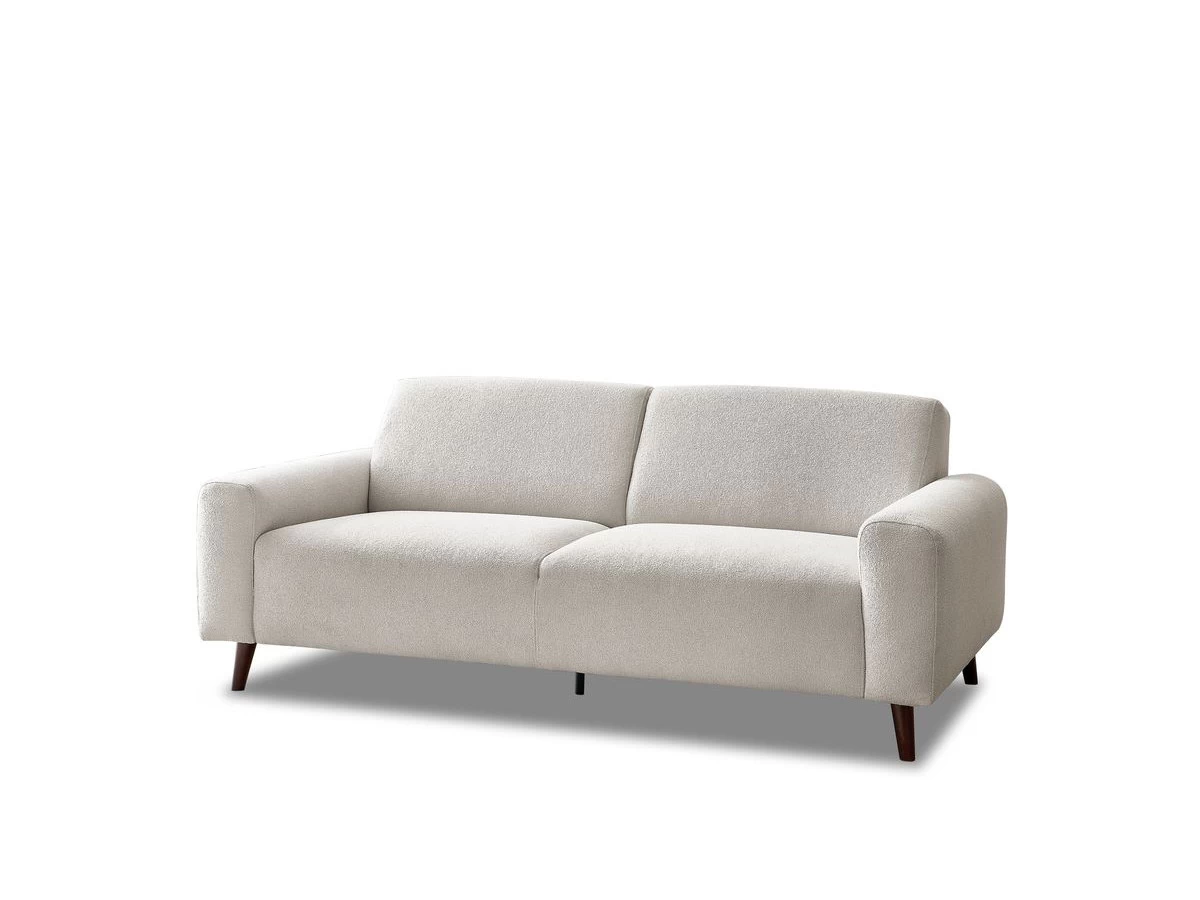 Canapé Droit Fixe 2 Places BASTILLE Tissu Bouclette Doux 3 Canapé Droit Fixe 2 Places BASTILLE Tissu Bouclette Doux