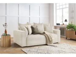 Canapé Droit Fixe 2 Places ENVY Velours Côtelé