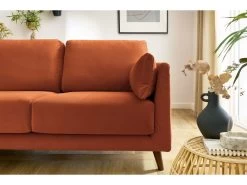 Canapé Droit Fixe 2 Places MONTMARTRE -Velvet Magasin canape droit fixe 2 places montmartre 4