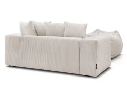 Canapé Droit Fixe 2 Places Ultra Moelleux VOLTAIRE Avec Pouf -Velvet Magasin canape droit fixe 2 places ultra moelleux voltaire avec pouf 6