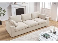 Canapé Droit Fixe 3 Places BELAIR -Velvet Magasin canape droit fixe 3 places belair 3