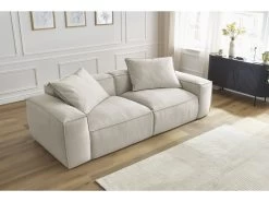 Canapé Droit Fixe 3 Places BOHEME Tissu Chiné 15 Canapé Droit Fixe 3 Places BOHEME Tissu Chiné -Velvet Magasin canape droit fixe 3 places boheme tissu chine 3