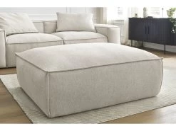 Canapé Droit Fixe 3 Places BOHEME Tissu Chiné Avec Pouf 19 Canapé Droit Fixe 3 Places BOHEME Tissu Chiné Avec Pouf -Velvet Magasin canape droit fixe 3 places boheme tissu chine avec pouf 7