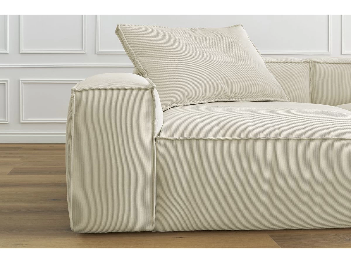 Canapé Droit Fixe 3 Places BOHEME Velours Côtelé 9 Canapé Droit Fixe 3 Places BOHEME Velours Côtelé – Image 7