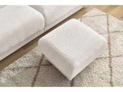 Canapé Droit Fixe 3 Places BOURBON Tissu Bouclette Avec Pouf 19 Canapé Droit Fixe 3 Places BOURBON Tissu Bouclette Avec Pouf -Velvet Magasin canape droit fixe 3 places bourbon tissu bouclette avec pouf 7