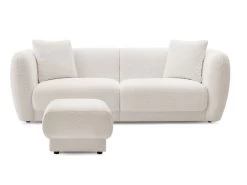 Canapé Droit Fixe 3 Places BOURBON Tissu Bouclette Avec Pouf 20 Canapé Droit Fixe 3 Places BOURBON Tissu Bouclette Avec Pouf -Velvet Magasin canape droit fixe 3 places bourbon tissu bouclette avec pouf 8