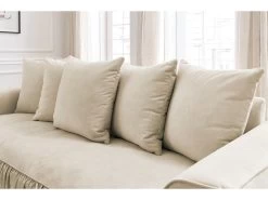 Canapé Droit Fixe 3 Places CHAMBORD -Velvet Magasin canape droit fixe 3 places chambord 8