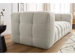 Canapé Droit Fixe 3 Places CLOUD Avec Pouf -Velvet Magasin canape droit fixe 3 places cloud avec pouf 7