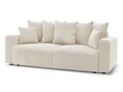 Canapé Droit Fixe 3 Places ENVY Velours Côtelé