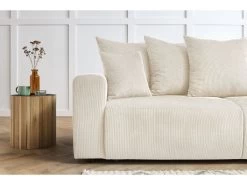 Canapé Droit Fixe 3 Places ENVY Velours Côtelé -Velvet Magasin canape droit fixe 3 places envy velours cotele 8