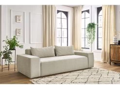 Canapé Droit Fixe 3 Places GASPARD -Velvet Magasin canape droit fixe 3 places gaspard 2