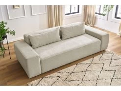 Canapé Droit Fixe 3 Places GASPARD -Velvet Magasin canape droit fixe 3 places gaspard 4