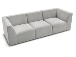 Canapé Droit Fixe 3 Places GUSTAVE -Velvet Magasin canape droit fixe 3 places gustave 9