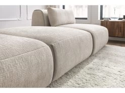 Canapé Droit Fixe 3 Places JEANNE Tissu Texturé -Velvet Magasin canape droit fixe 3 places jeanne tissu texture 6