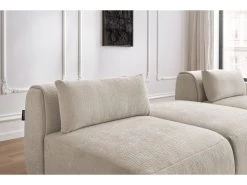 Canapé Droit Fixe 3 Places JEANNE Tissu Texturé -Velvet Magasin canape droit fixe 3 places jeanne tissu texture 7