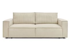 Canapé Droit Fixe 3 Places NIHAD Velours Côtelé -Velvet Magasin canape droit fixe 3 places nihad velours cotele 6