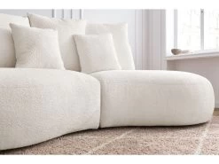 Canapé Droit Fixe 3 Places SAINT-GERMAIN Tissu Bouclette 16 Canapé Droit Fixe 3 Places SAINT-GERMAIN Tissu Bouclette -Velvet Magasin canape droit fixe 3 places saint germain tissu bouclette 4